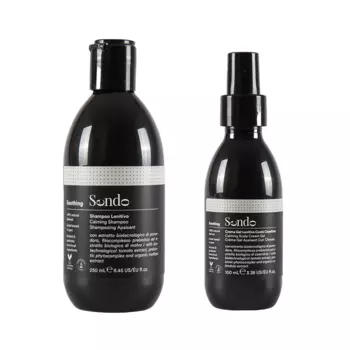 Набор для успокоения кожи головы: шампунь, 250 мл + гель, 100 мл Sendo Soothing
