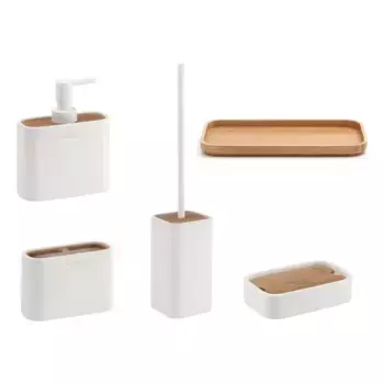 Набор для ванной комнаты Ninfea Gedy, 5 предметов, матовый белый