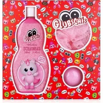 Набор для ванны Accentra GLUBSCHIS в подарочной упаковке с пеной для ванны, бомбочкой для ванны и сетчатой губкой с мотивом «Млечная фея» — подарочный набор для девочек и мальчиков на день рождения или Рождество