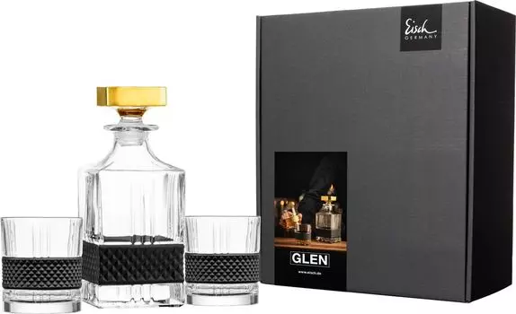 Набор для виски Eisch 845/98 черный в подарочной упаковке Festivity. ГЛЕН 78884598