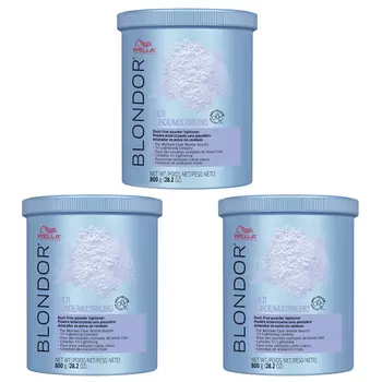 Набор для волос: обесцвечивающий порошок Wella Professionals Blondor Multi Blond Powder, 3x800 гр