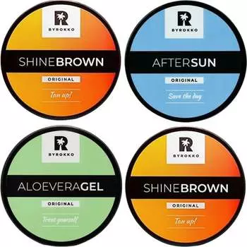 Набор для загара, 4 шт. Byrokko Sunkissed