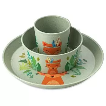 Набор для завтрака connect harry (3 шт.) Koziol, зеленый