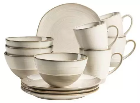 Набор для завтрака ноттингем (12 предметов) Mser, бежевый