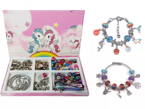 НАБОР ДЛЯ СОЗДАНИЯ БРАСЛЕТОВ, колье ПОНИ, Лошадей, ПОДВЕСОК из бусин Norimpex