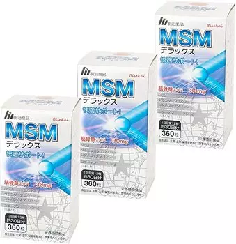 Набор добавок МСМ Meiji, 3 упаковки, 360 таблеток