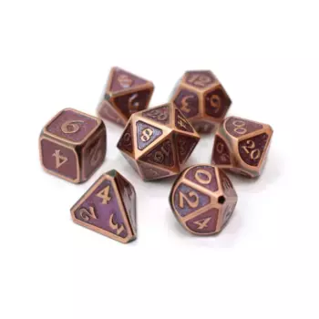 Набор Dreamscape Mythica Poly — Мелодия пустыни (7), Metal Poly Dice Sets (Die Hard Dice)