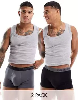 Набор двух плавок Emporio Armani Bodywear черного и серого цвета