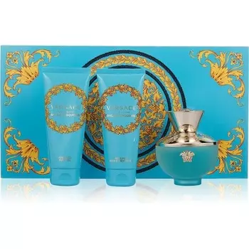 Набор Dylan Turquoise Femme: туалетная вода-спрей 100 мл, гель для душа 100 мл и лосьон для тела 100 мл, Versace