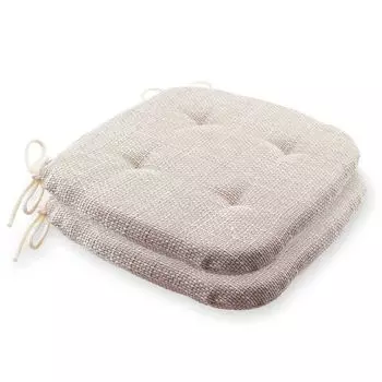 Набор etrea из 4 подушек для сидения — подушки для стульев Levio размером 40x40 см — с твердой и мягкой набивкой — подушки для стульев для внутреннего и наружного использования — Германия — коричневый Etrea Himmlische Qualitt, бежевый