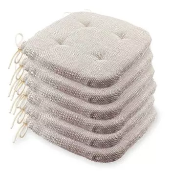 Набор etrea из 6 подушек для сидения - подушки для стульев Levio размером 40x40 см - твердые и мягкие - подушки для стульев для внутреннего и наружного использования - Сделано в Германии - шоколадно-темно-коричневый Etrea Himmlische Qualitt,...