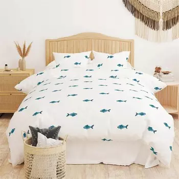 Набор Evidea Soft Fish для двойной щуки - синий/белый