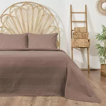 Набор Evidea Soft Waffle Single Pique - Темно-бежевый