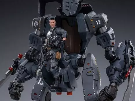 Набор фигурок Battle for the Stars NORTH Firehammer Assault Mech With Pilot 1/18 Scale Figure Set Joytoy