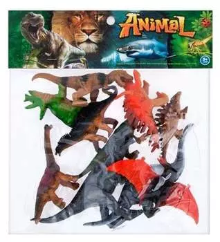 Набор фигурок динозавров, 10 шт., 25х29 см, Mega Creative Euro Trade