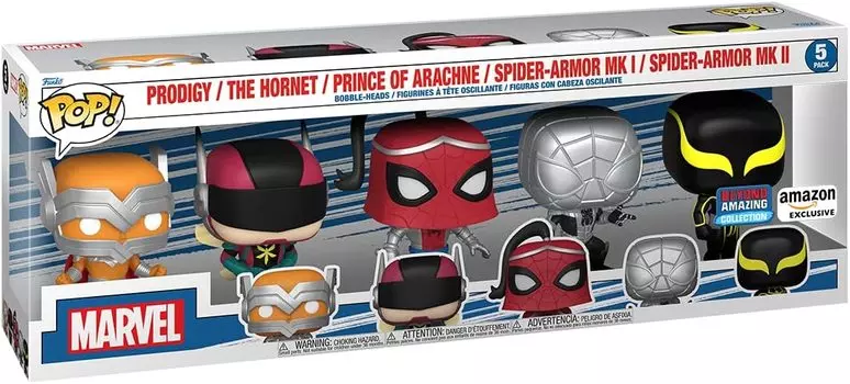 Набор фигурок Funko Pop! Marvel: Spider-Man: Beyond Amazing 5 Pack, Amazon Exclusive