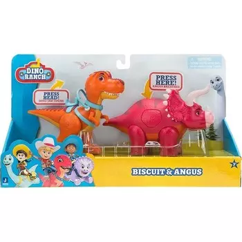 Набор фигурок Giochi Preziosi Dino Ranch Biscuit ve Angus