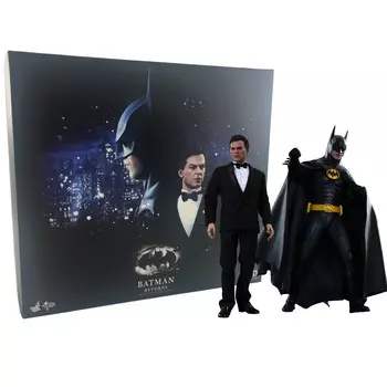 Набор фигурок Hot Toys Batman Returns Batman & Bruce Wayne 1/6th Scale Collectible