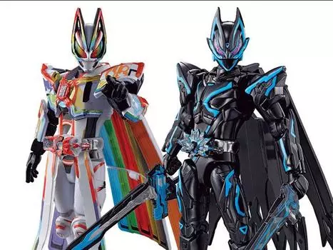 Набор фигурок Kamen Rider Geats: 4 Aces and the Black Fox So-Do Kamen Rider Geats Oneness & Kamen Rider XGeats Premium Edition Figure Set Bandai Spirits
