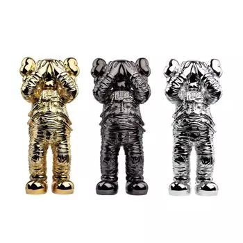 Набор фигурок Kaws Holiday Space, золотой/черный/серебристый