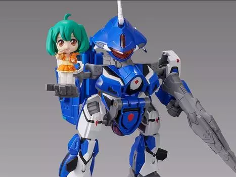 Набор фигурок Macross Frontier Tiny Session VF-25G Messiah Valkyrie (Michael Use Ver.) & Ranka Figure Set Bandai Spirits