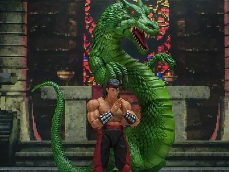 Набор фигурок Mortal Kombat VS Series Liu Kang and Dragon 1/12 Scale Action Figure Set Storm Collectibles