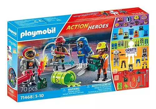 Набор фигурок Playmobil Action Heroes 71468 Мои фигурки: Пожарная служба