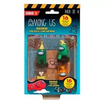 Набор фигурок «Среди США»: 4 фигурки с марками членов экипажа. Funko POP!