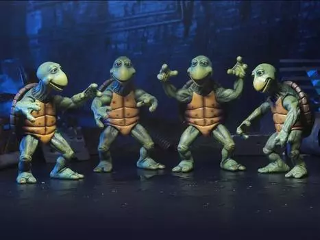 Набор фигурок Teenage Mutant Ninja Turtles (1990 Movie) Baby Turtles 1/4 Scale Figure Set Neca