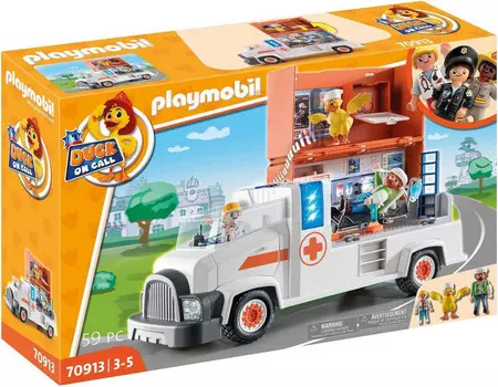Набор фигурок «Утка по вызову» 70913 «Машина скорой помощи» Playmobil