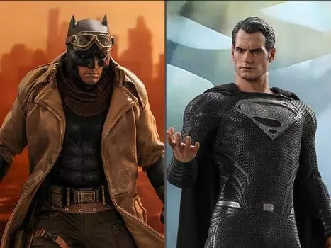 Набор фигурок Zack Snyder’s Justice League TMS038 Batman (Knightmare) and Superman (Black Suit) 1/6 Scale Collectible Figure Set Hot Toys