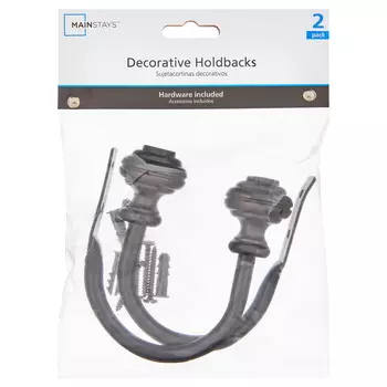 Набор фиксаторов Mainstays Cedric Knob End, черный