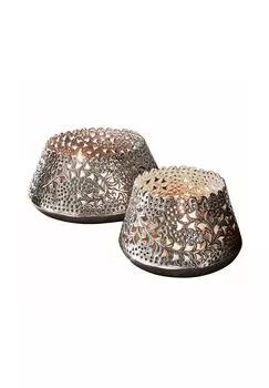 Набор фонарей Brebotte, 2 шт., серебро Loberon, серебро