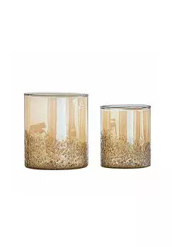 Набор фонарей из 2 шт. Pllo, старинное серебро Loberon, antiksilber