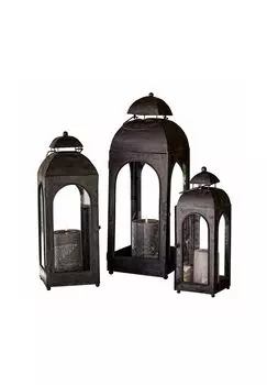 Набор фонарей из 3-х Garonne античный черный Loberon, antikschwarz