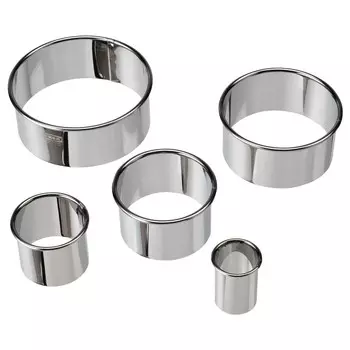 Набор формочек для теста, 5 шт, серебристого цвета, LTTBAKAD IKEA