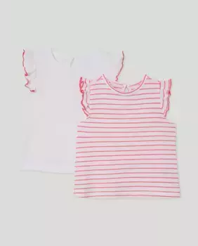 Набор футболок для девочки Baby El Corte Ingls, цвет Rosa