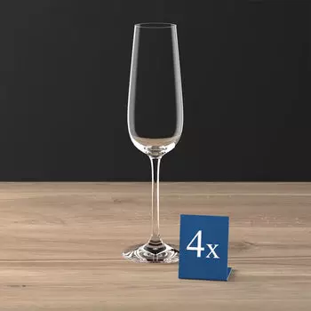 Набор фужеров для шампанского Purismo Specials, 4 предмета Villeroy & Boch, прозрачный