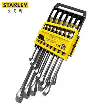 Набор гаечных ключей двойного назначения Stanley, набор из 14 предметов, 8–24 мм, набор рожковых ключей для цветов сливы STMT78092-8-23