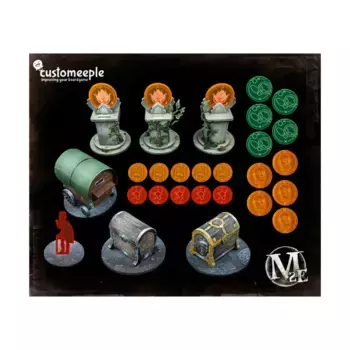 Набор «Gaining Grounds 2018» — Neverborn, Malifaux - Tokens, Markers, & Templates (Customeeple)