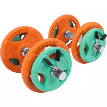 Набор гантелей с резиновым захватом 20 кг GORILLA SPORTS