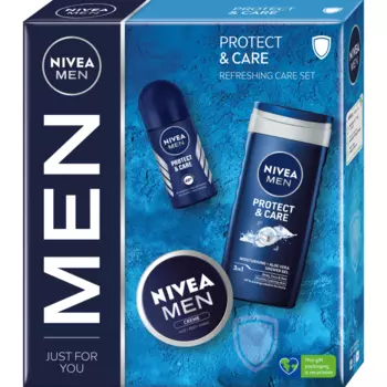 Набор: гель для душа Nivea Men Protect&Care, 75 мл
