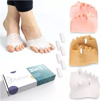 Набор гелевых разделителей бандажей для шишек с клином Haluto 3в1., inna