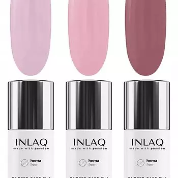 Набор: гибридная каучуковая основа, 3x6 мл Inlaq Rubber base 2in1