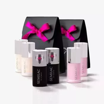 Набор гибридных лаков, 6 шт. Semilac, Christmas Care