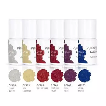 Набор гибридных лаков Fabulous Glitter, 10 мл Pb Nails