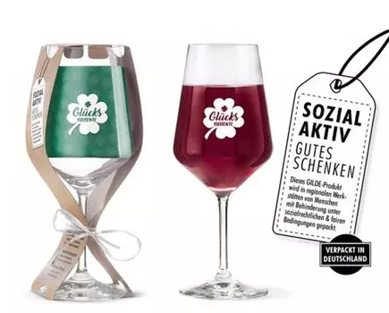 Набор Gilde из 2 фужеров моменты счастья 510 мл