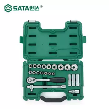 Набор головок серии SATA, 23 предмета, 12,5 мм, 09005, инструмент для ремонта станков, торцевой ключ с храповым механизмом