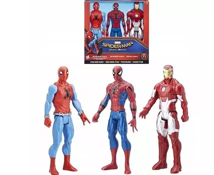 Набор Hasbro Из 3 Фигурок «Человек-Паук И Железный Человек» «Возвращение Домой» C2413