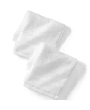 Набор хлопковых мочалок премиум-класса Supima из 2 предметов Lands' End, белый